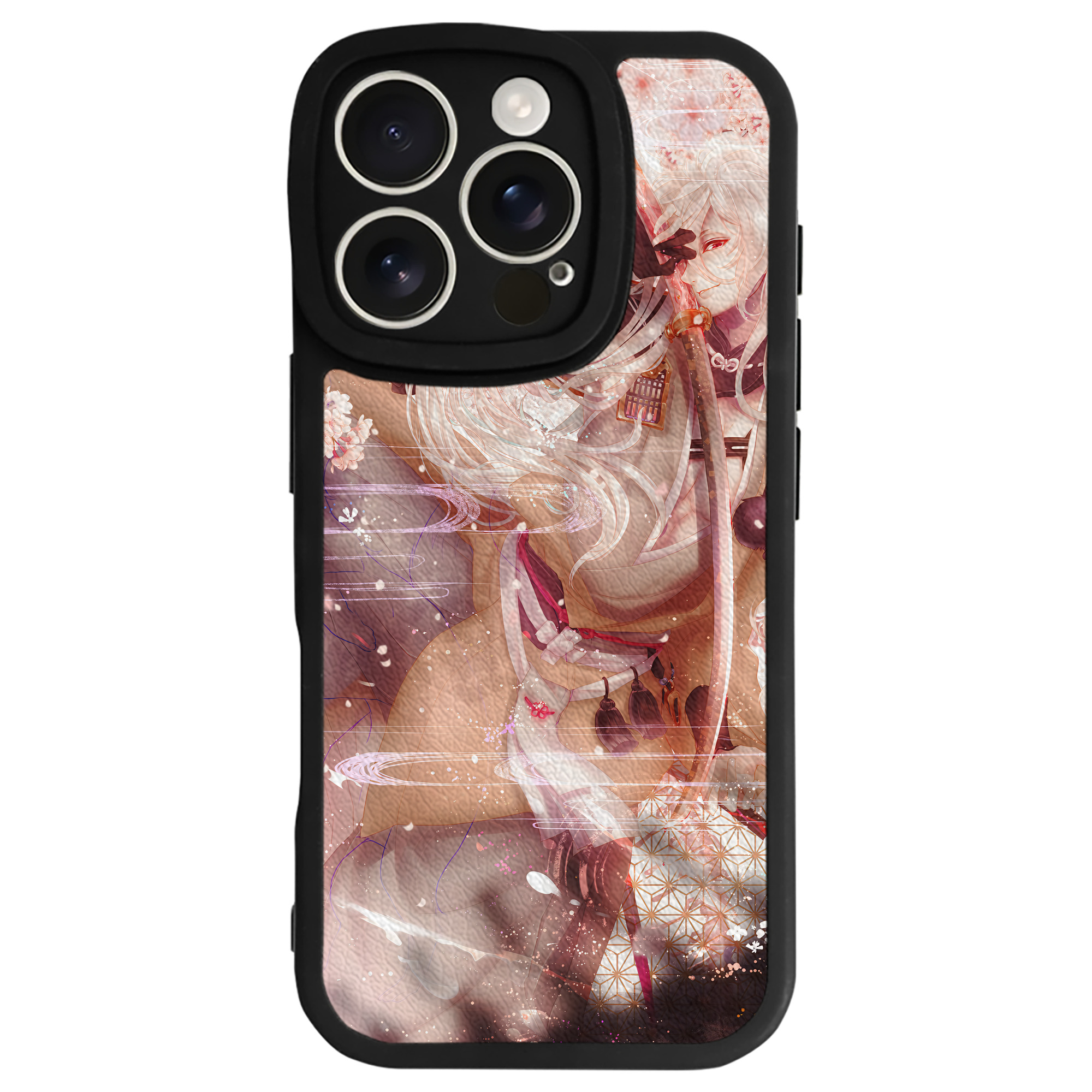 （画像用） 刀剣乱舞 Touken Ranbu 【iPhone 16シリーズ対応】シリコンスマホケース（レザー調） 材質：シリコン
